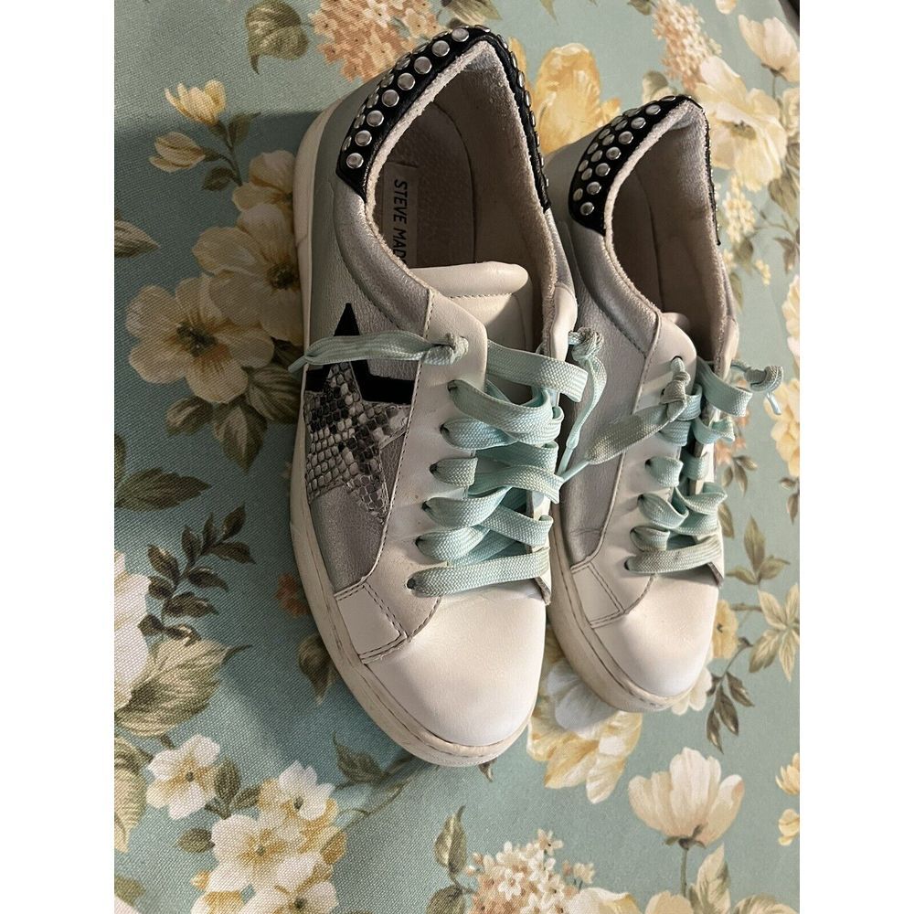 Steve Madden Sienna Philosophy Gold Snake Sneaker Womens Size 10M Used
